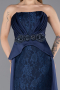 Long Navy Blue Dantelle Evening Dress ABU5615