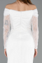 Long White Dantelle Evening Dress ABU5617