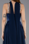 Long Navy Blue Chiffon Evening Dress ABU5619