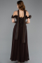 Midi Brown Chiffon Evening Dress ABU6037