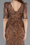 Copper Long Scaly Evening Dress ABU5621
