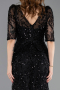 Black Long Scaly Evening Dress ABU5621
