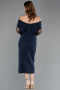 Midi Navy Blue Cocktail Dress ABK2522