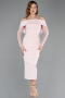 Midi Powder Color Cocktail Dress ABK2522