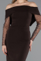 Midi Brown Cocktail Dress ABK2522