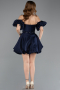 Mini Navy Blue Party Dress ABK2512