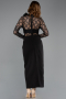 Midi Black Dantelle Cocktail Dress ABK2513
