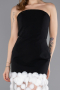 Long Black-White Evening Dress ABU5635