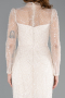 Long Beige Beaded Evening Dress ABU5638