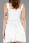 Short White Satin Party Dress ABK2529