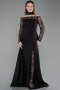 Long Black Evening Dress ABU5662