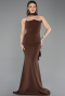 Long Brown Mermaid Evening Gown ABU5627