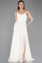Long White Evening Dress ABU5632