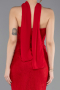 Long Red Dantelle Evening Dress ABU5686
