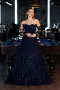 Long Navy Blue Evening Dress ABU5658