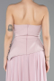 Long Powder Color Chiffon Evening Dress ABU5681