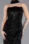 Long Black Beaded Evening Dress ABU5683