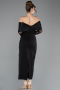 Midi Black Cocktail Dress ABK2533