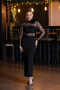 Midi Black Dantelle Cocktail Dress ABK2513