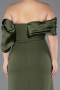 Olive Drab Long Formal Plus Size Dress ABU5047