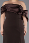 Brown Long Formal Plus Size Dress ABU5047