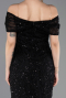 Long Black Beaded Evening Dress ABU5694