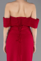 Dark Fuchsia Long Evening Dress ABU5559