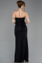 Long Black Dantelle Evening Dress ABU5700