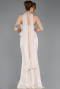 Long Beige Mermaid Prom Dress ABU5721