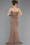 Long Copper Scaly Evening Dress ABU5701