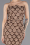 Long Copper Scaly Evening Dress ABU5701