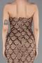 Long Copper Scaly Evening Dress ABU5701