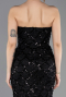 Long Black Scaly Evening Dress ABU5701