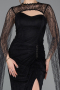 Black Long Dantelle Evening Dress ABU5614