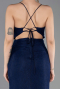 Long Navy Blue Dantelle Prom Gown ABU5719