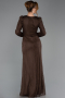 Long Brown Dantelle Evening Dress ABU5720