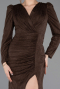 Long Brown Dantelle Evening Dress ABU5720