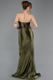Long Olive Drab Prom Gown ABU5707