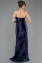 Long Navy Blue Prom Gown ABU5707