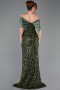 Long Olive Drab Evening Dress ABU5711