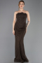 Long Brown Dantelle Mermaid Prom Dress ABU5725