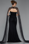 Black Long Dantelle Evening Dress ABU5614