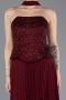 Long Burgundy Chiffon Evening Dress ABU5715