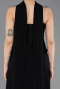 Long Black Chiffon Evening Dress ABU5715