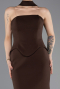 Long Brown Evening Dress ABU5735
