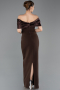 Brown Long Evening Dress ABU5352