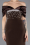Brown Long Evening Dress ABU5352