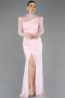 Long Powder Color Dantelle Evening Dress ABU5700