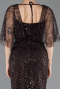 Long Brown Beaded Evening Dress ABU5718