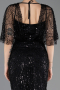 Long Black Beaded Evening Dress ABU5718